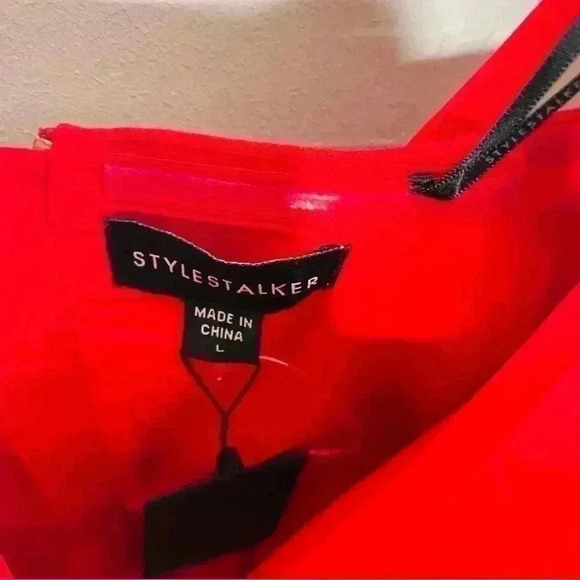 NWT Stylestalker Jackson Mini Dress Fire Red - Picture 7 of 10